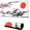Japanese Ink Art, variant on Desk Mat,Eiffel Tower Paris Art Gaming Mouse Pad,XXL Extended Mouse Pad Mat for Office,Computer,Keyboard with Non-Slip Base Stitched Eges Mousepad 35.4''''×15.7''''