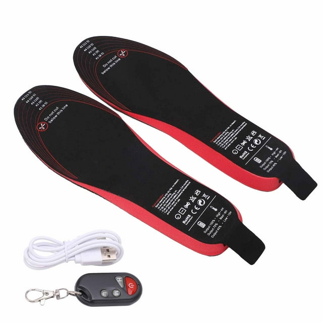 Heated Insoles DIY Smart Remote Control USB Rechargeable Electric Heating Insoles for Men Women