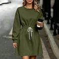 thumbnail image 4 of Lnmiateer Women Long Sleeve Oversized Sweatshirt Mini Dress Cozy Cut For Fall Casual Weekend Daily Occasions, 4 of 9