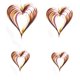 thumbnail image 5 of 4 unids/set papel tridimensional en forma de corazón decoración colgante para el Día de San Valentín boda celebración ceremonia cumpleaños fiesta, 5 of 8