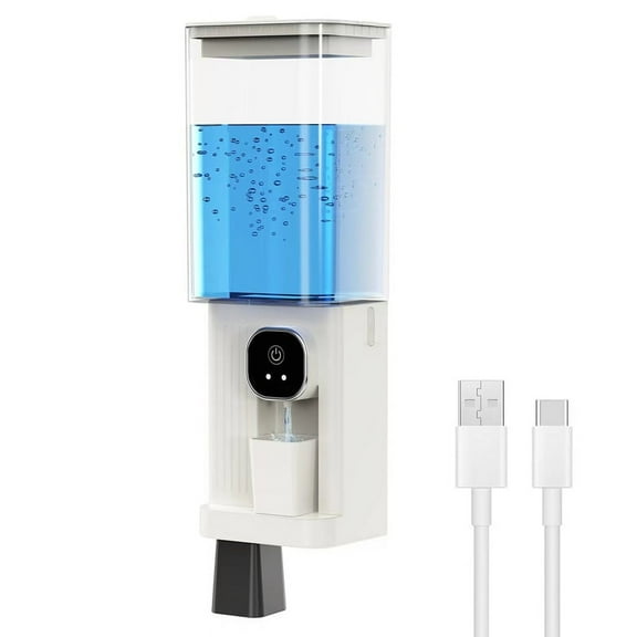 Mouthwash Dispenser for Bathroom, 700ML Smart Mouthwash Dispensers ,Wall Mounted Automatic Mouthwash Dispenser