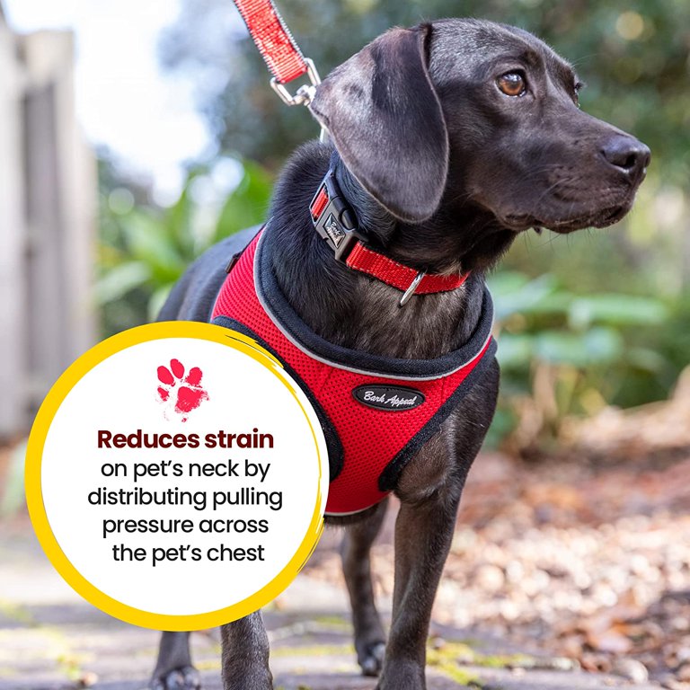 Bark Appeal Step-In EZ Wrap Mesh Dog Harness - Lime Green, Extra Large, Vet Recommended, Non-Choking Design