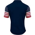 thumbnail image 4 of MuXiKeJi Clothes Men's 250Th Anniversary National Flag Print Casual Waffle Polo Shirt Cross Patriotic Tee, S-5XL, 4 of 4