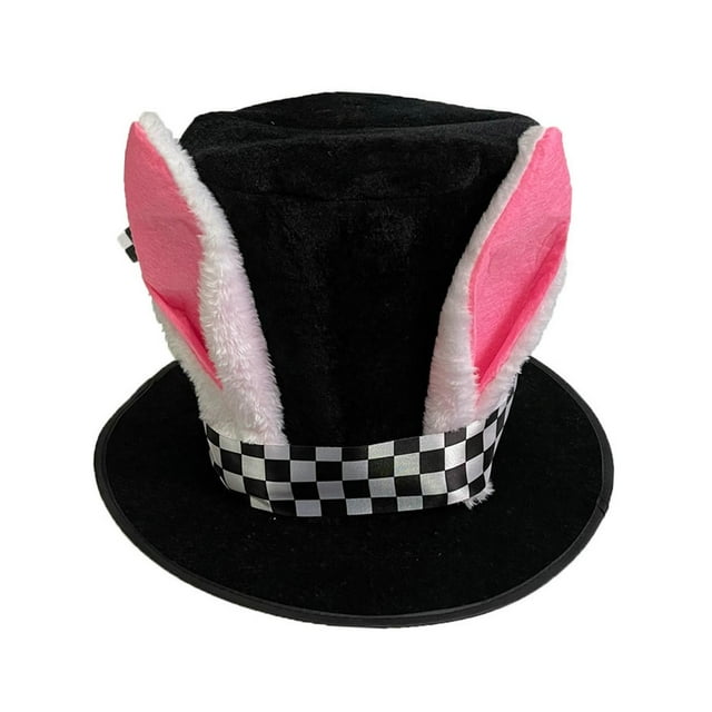 Top Hat Headwear Rabbits Ears Topper Masquerade Headband Easter Rabbit