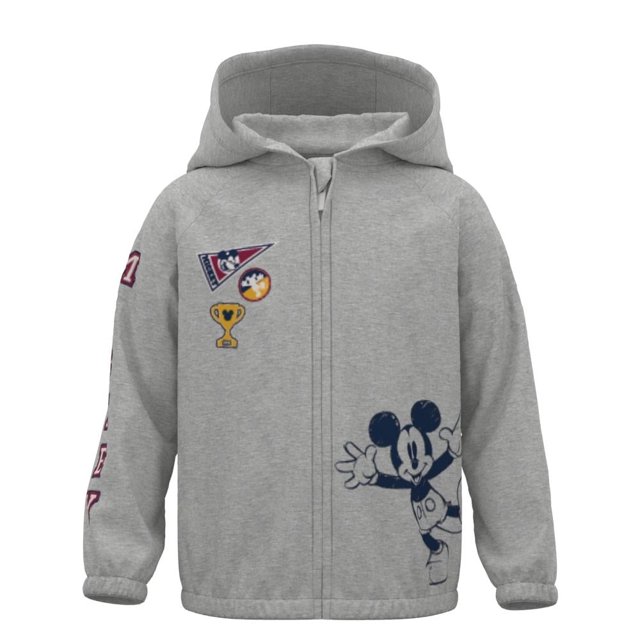 Sudadera para Bebo Disney Mickey Mouse de Felpa con Capucha y Cierre con Estampado al Frente