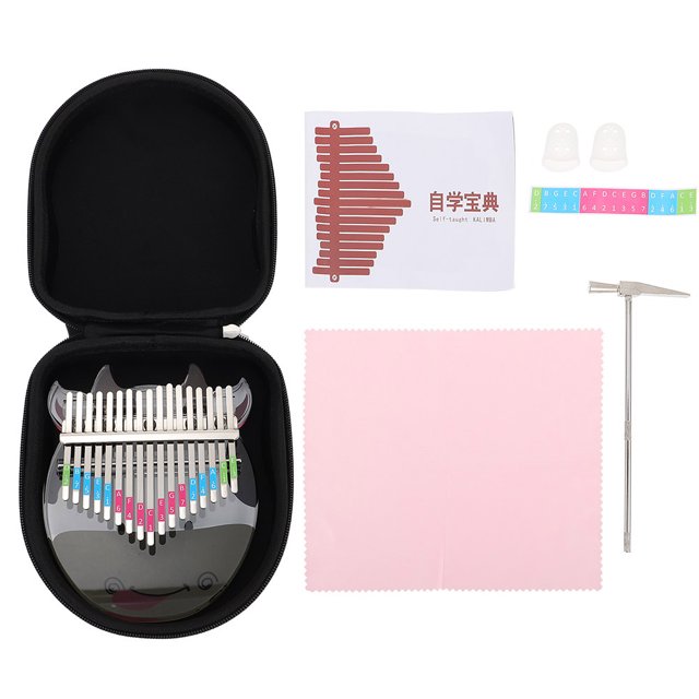 Hytrove Bolsa De Almacenaje Para Kalimba En Color Negro Con Costuras Reforzadas Para Mayor Durabilidad