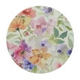 thumbnail image 4 of Spring Floral Round Fitted Tablecloth with Elastic Edge Floral Round Tablecloth Reusable Watercolor Flower Round Table Cover, 4 of 8