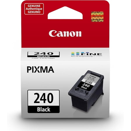 PG-240 Genuine Black Ink Cartridge, Compatible with MG2120/3120/4120, MX512/432/472/372/392/522/532/452, MG2220/3220/4220/3520/3620, TS5120
