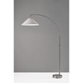thumbnail image 3 of Adesso Braxton Arc Lamp, Brushed Steel, Textured White Fabric Shade, 3 of 3