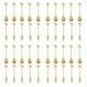 thumbnail image 1 of 20 Cuchara + 20 Tenedores Hoja de Acero Inoxidable Cuchara para Pastel de Café Tenedor Cucharas Dorado, 1 of 8