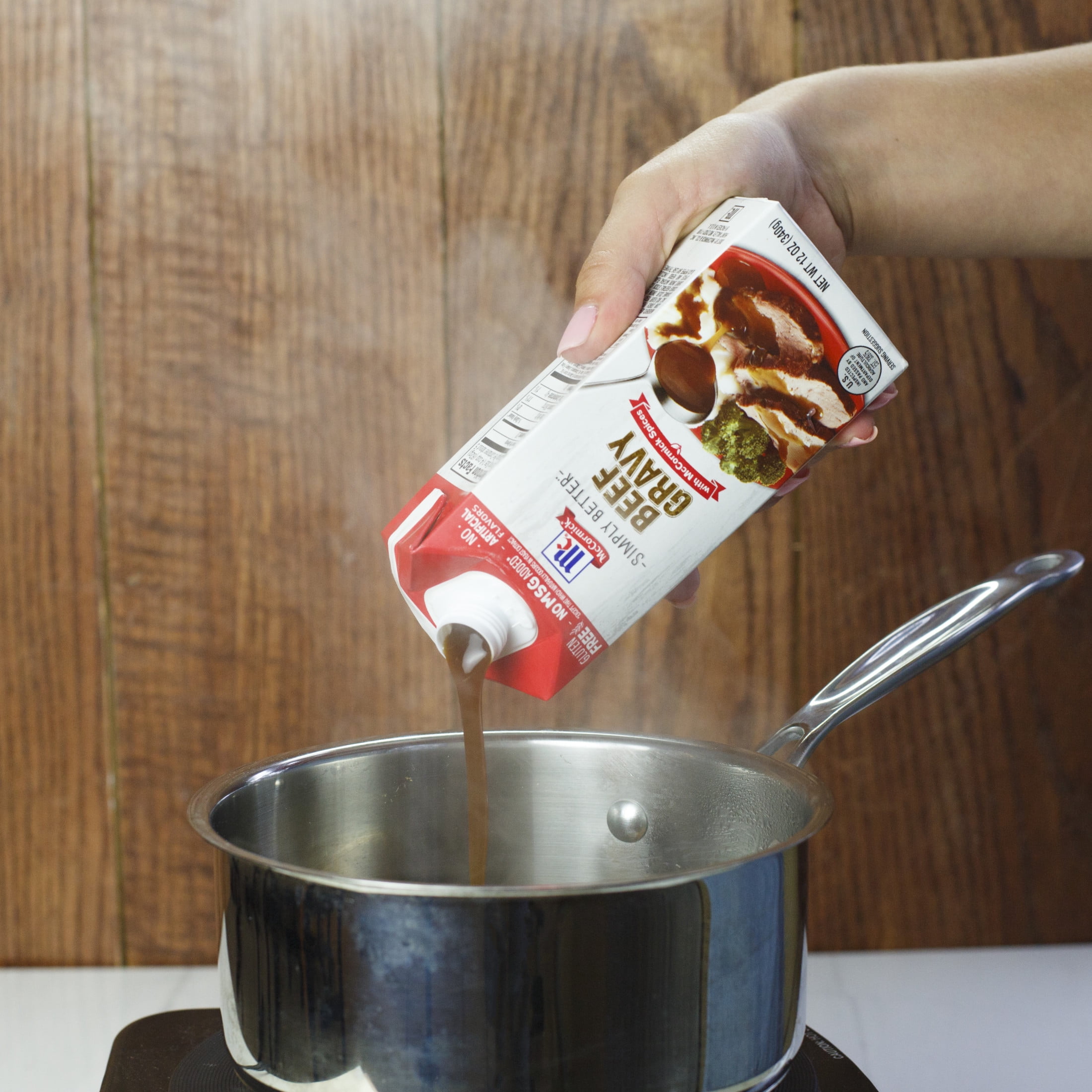 McCormick No Artificial Flavors Gluten Free Simply Better Beef Gravy, 12.0 oz Brick