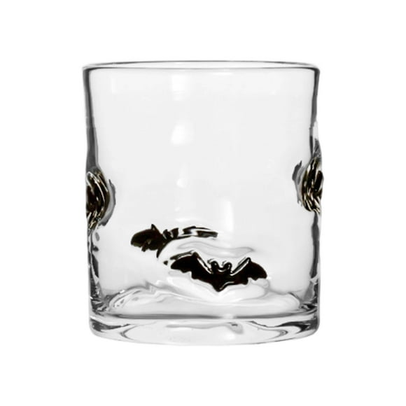 Vaso de zumo de Halloween de 14 onzas con temática de murciélagos Vasos para cócteles para fiestas Bonitos vasos reutilizables de estilo antiguo para el bar de casa