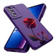 thumbnail image 1 of Threehao Funda para Samsung Galaxy S21 FE Case Uso Rudo, Ultra Delgado Flexible Silicona Púrpura Car, 1 of 5