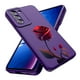 thumbnail image 1 of Threehao Funda para Samsung Galaxy S21 FE Case Uso Rudo, Ultra Delgado Flexible Silicona Púrpura Car, 1 of 5