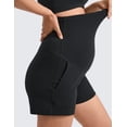 thumbnail image 4 of CRZ YOGA Butterlift Maternity Linerless Shorts 4" Pockets Comfy Yoga Casual Workout Womens Pregnancy, 4 of 5