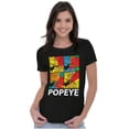 thumbnail image 3 of Popeye the Sailor Man Spinach Squares Women's T Shirt Ladies Tee Brisco Brands S, 3 of 5