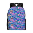 thumbnail image 1 of Disketp Colorful Mushrooms Mochila Unisex de Apertura Lateral Completa, Mochila para Laptop para Escuela, Trabajo y Viajes, 1 of 8