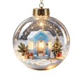 thumbnail image 2 of Light-Up Christmas Balls, Glowing Christmas Story Ornament, Light-Up Mini Holiday Scene with Warm LED Light, 2 of 7