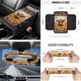 thumbnail image 5 of HUIACONG Aztec Cow Car Seat Protector Full Set of 12 Auto Steering Wheel Cover Elastic Durable Seatbelt Shoulder Pad Car Trash Can Car Cup Coasters Car Rear View Mirror Cover for Men Women, 5 of 6