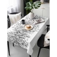 thumbnail image 6 of Black Grey Eucalyptus Leaves Table Cloth, Spring Summer Botanical Floral Waterproof Tablecloth for Rectangle Tables, Reusable Washable Fabric Table Cover for Restaurant Kitchen Dining Tables 60"x120", 6 of 6