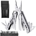 thumbnail image 1 of VEVOR 16-In-1 Multitool Pliers, Multi Tool Pliers, Cutters, Knife, Scissors, Ruler, Screwdrivers, Wood Saw, Can Bottle Opener, with Safety Locking and Sheath, for Survival, Camping, Hunting and Hiking, 1 of 9