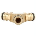 thumbnail image 1 of Conector rápido de manguera Jadeshay adaptador en T de Latón, 1 of 7