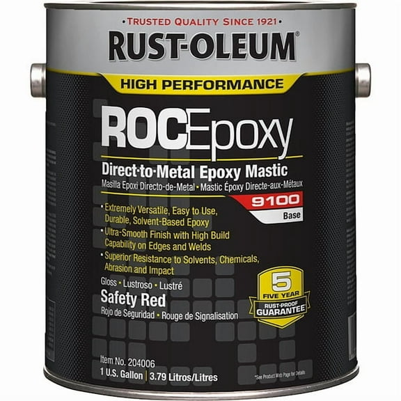 Rust-Oleum Paint Base,9100,Safety Red,1 gal,Can 204006