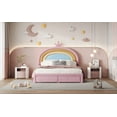 thumbnail image 4 of Luxurious Velvet Bed - Rainbow Decor & Storage Space|77.5"L X 55.5"W X 47"H, 4 of 11