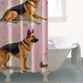 thumbnail image 4 of German Shepherd Shower Curtain 36"x72" ,Bathroom Decorative Shower Curtains Set with 12 Hooks,Modern Waterproof Washable Shower Curtain, 4 of 6