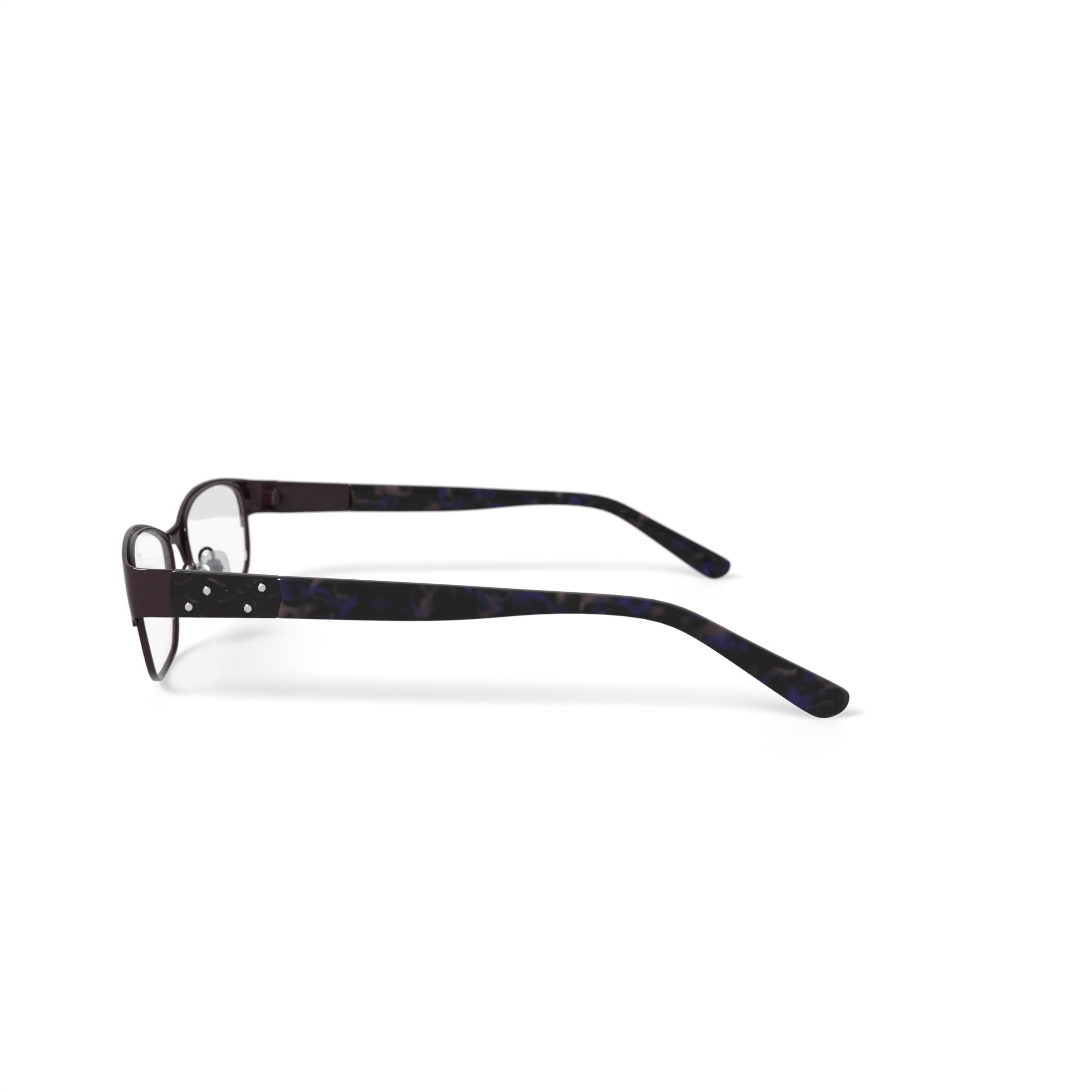 Christie Brinkley Women's C308 Oval Prescription Eyeglasses with Case, Brown