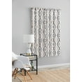 thumbnail image 3 of Mainstays Southport Light Filtering Rod Pocket Textured Curtain Panel, Set of 2, Gray Geo, 40” W x 63” L, 3 of 8
