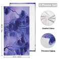thumbnail image 2 of 2-Piece Polyester cotton Towel Set Absorbent Shades Of Purple Woods Watercolor Hand Towel Bath Towel Soft and Comfortable Machine Wash 28.3x14.4, 2 of 7