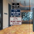 thumbnail image 2 of Signs ByLITA Classic Framed Do Not Touch The Glass Sign (Brushed Silver) - Large, 2 of 7