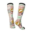 thumbnail image 4 of Bingfone Compression Socks For Women And Men Long Socks For Running Athletic Cycling Nurse-Travel Stamp, 4 of 9