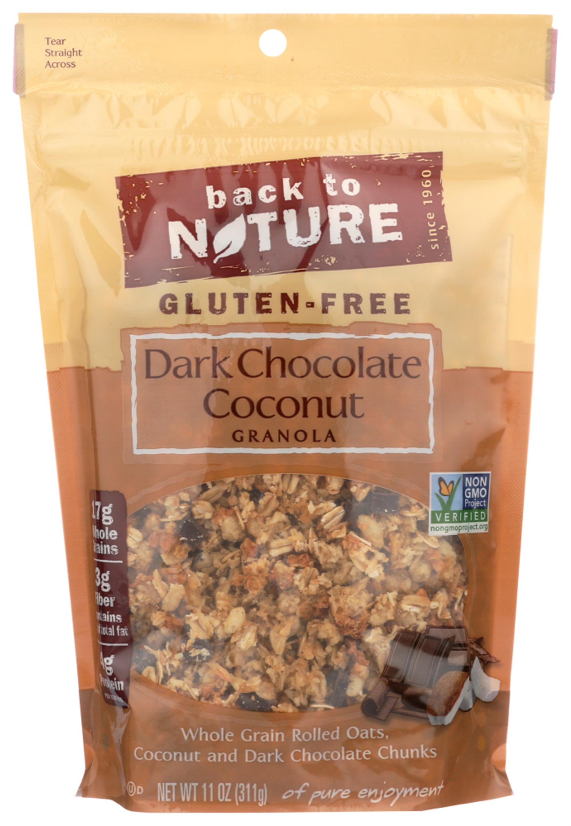 6 Pack Back To Nature Dark Chocolate Coconut Granola 11 Oz Walmart Com Walmart Com