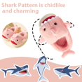 thumbnail image 3 of Drecage Toddler Boys Girls Cute Shark Slippers Kids Non-Slip Fuzzy Bedroom House Shoes, 3 of 7