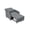 Gray, variant on 4-in-1 Sleeper Chair with Vibration Massage - Convertible Sofa Bed with USB Port and Cup Holders, Brown