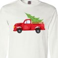 thumbnail image 4 of Inktastic Christmas Vintage Truck with Christmas Tree Long Sleeve T-Shirt, 4 of 5