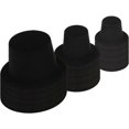 thumbnail image 2 of 60Pcs Christmas Mini Hats Black Snowman Hats Doll Decoration Craft Party Supplies, 2 of 3