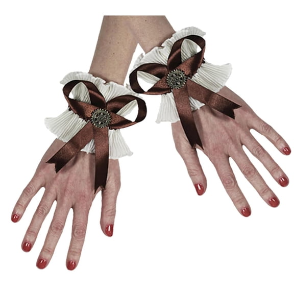 Steampunk Glove Wristlets Adult Halloween Accessory