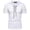 White, variant on Swuxness Mens Solid Color Short Sleeve Hooded T Shirt Drawstring Closure Casual Daily Summer Tops
