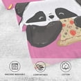 thumbnail image 3 of Coolnut Cute Animal Panda Pizza Patterned Hand Towels 2 PCS, Cotton Bath Towel for Drying Face Hands Body Decorative Water Absorbent Lightweight Towels for Bathroom Ktichen Travel Gym, 16"x28", 3 of 6