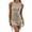 Apricot, variant on Womens Bodycon Stretch Dress Ribbed Round Neck Sleeveless Slim Fit Basic Solid Mini Tank Dresses