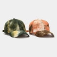 thumbnail image 3 of CoCopeanut Mode Korduroi Uniseks Pria Wanita Topi Surya Celup Dasi Topi Bisbol Dapat Disesuaikan Topi Hip Hop Kuncir Kuda Berantakan Topi Roti Musim Panas Musim Gugur, 3 of 6