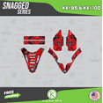 thumbnail image 4 of Kalair GFX Graphics Kit for Kawasaki KX85 (2014-2021) Snagged Series, 4 of 5