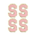 thumbnail image 1 of 4uds Parches de letras de chenilla Unique Bargains Rosa 3.1 Pulgadas para Ropa Zapatos Sombreros Mochilas, 1 of 5