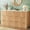 Natural-7 Drawers, variant on 9 Drawer Dresser for Bedroom, 60'' Long Mid Century Modern Dressers TV Stand, Wood Vintage Chests of Drawers, Large Storage Organizer for Bedroom, Closet, Entryway, Natural Oak