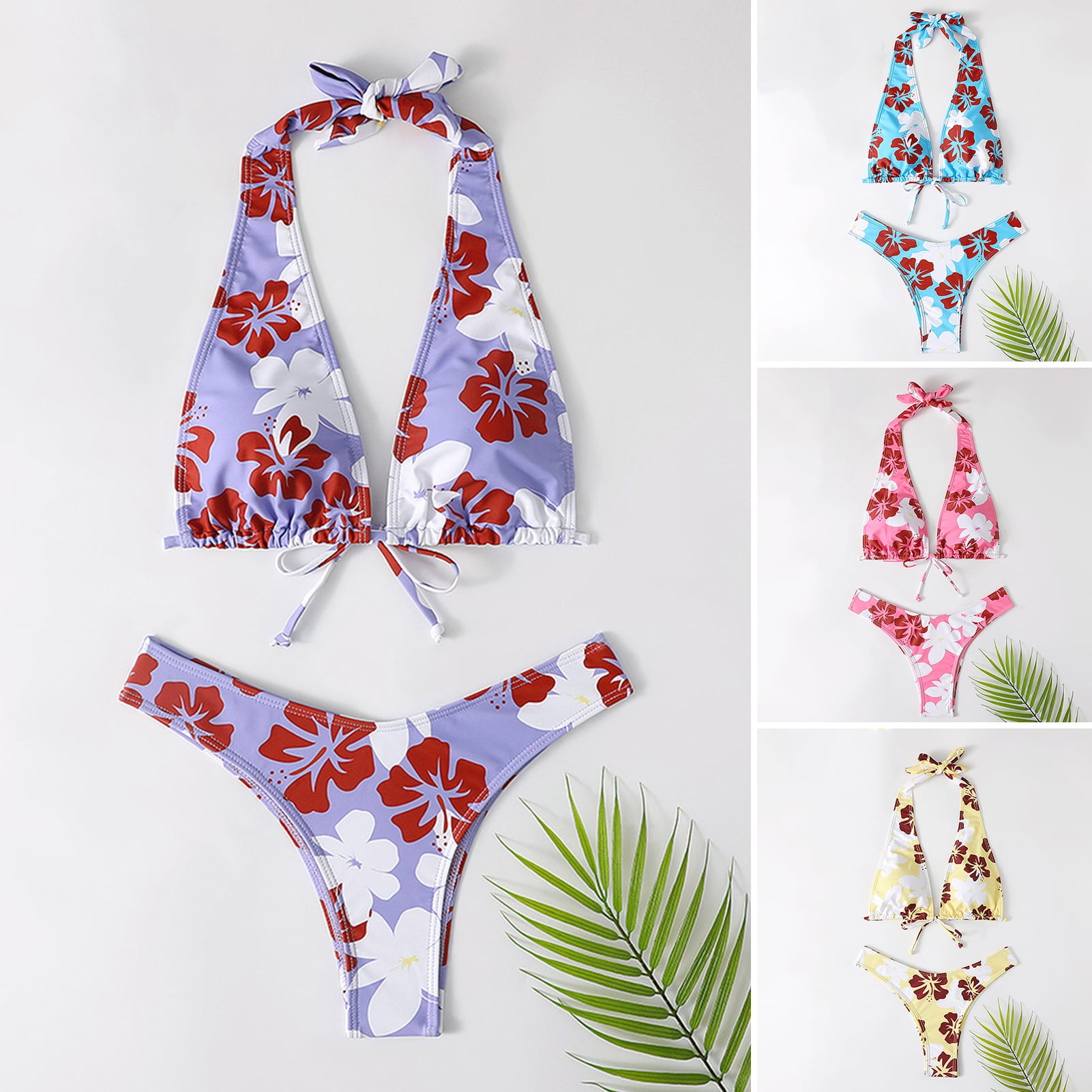 Dream Lifestyle Bathing Suit Adjustable Breathable Sexy Backless Flower