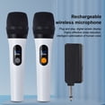 thumbnail image 2 of Wireless Handheld Microphone 2.4G Portable Microphone System with for Home KTV Karaoke Clear Voice, Crisp Sound, 2 of 8
