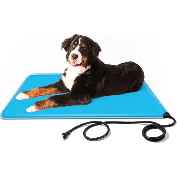 Outdoor Pet Heating Pad for Dogs & Cats, Warming Mat with Thermostat